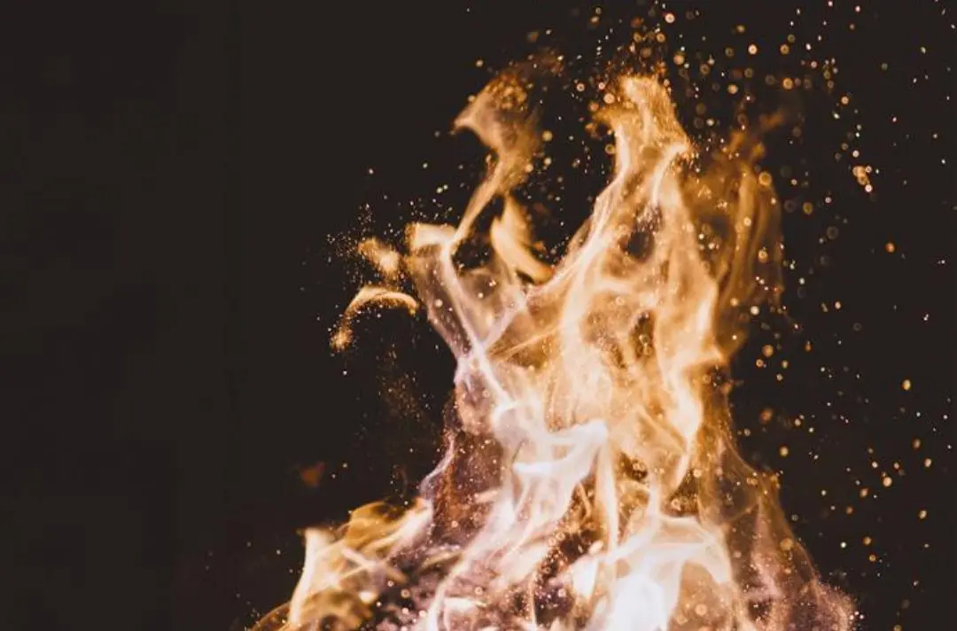 tongues of fire.