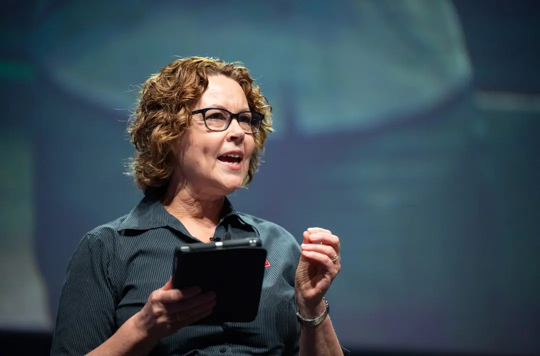 A photo shows Bronwyn Buckingham at Together 2025.