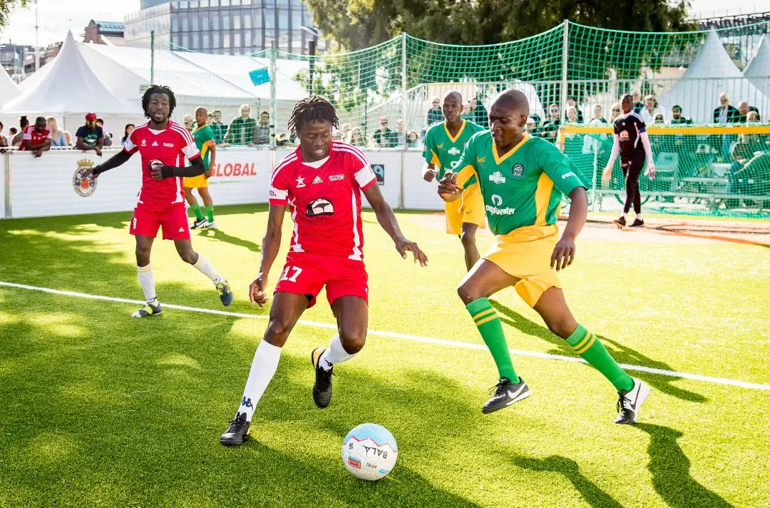 Players during match