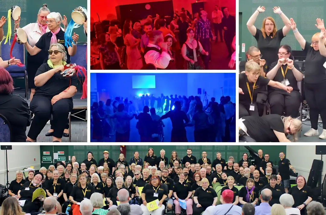 Four photos show scenes from the Enabled Summer Extravaganza 2025.