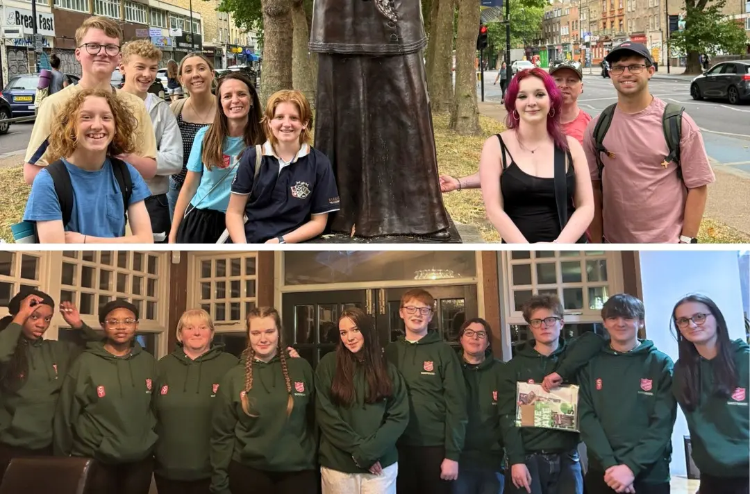 Two photos shows the Transformers groups from the East of England Division and Central and Southern Scotland Division.