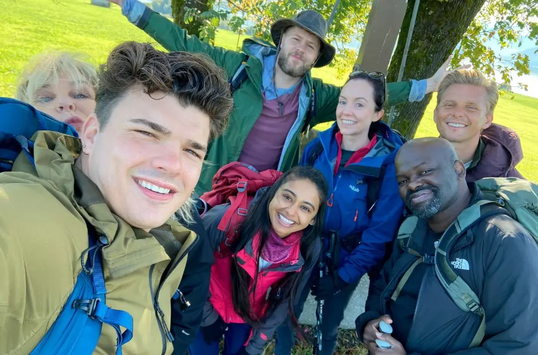 Harry and his fellow celebrities take part in the BBC2 series ‘Pilgrimage’