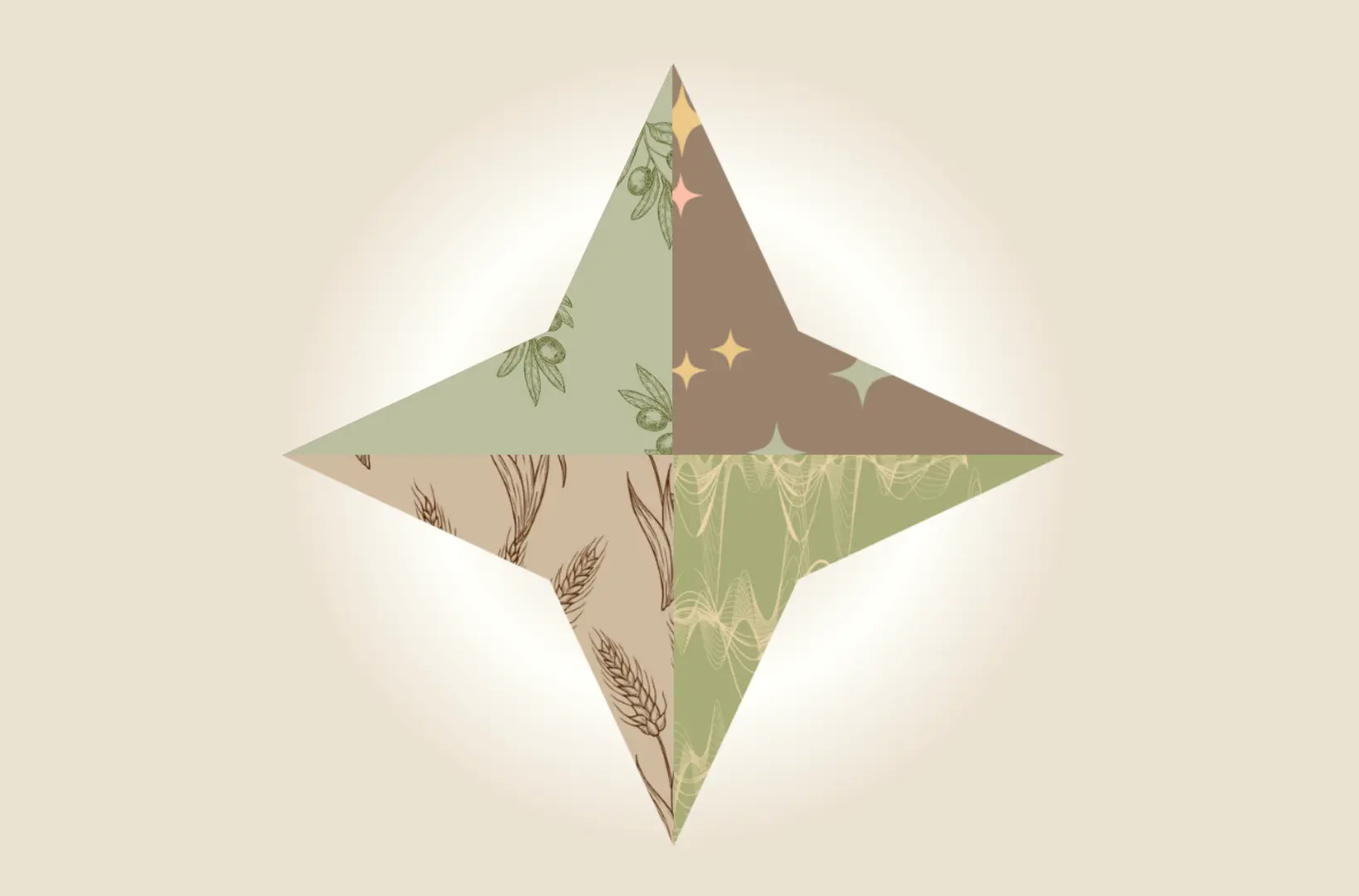 Cream background with star image