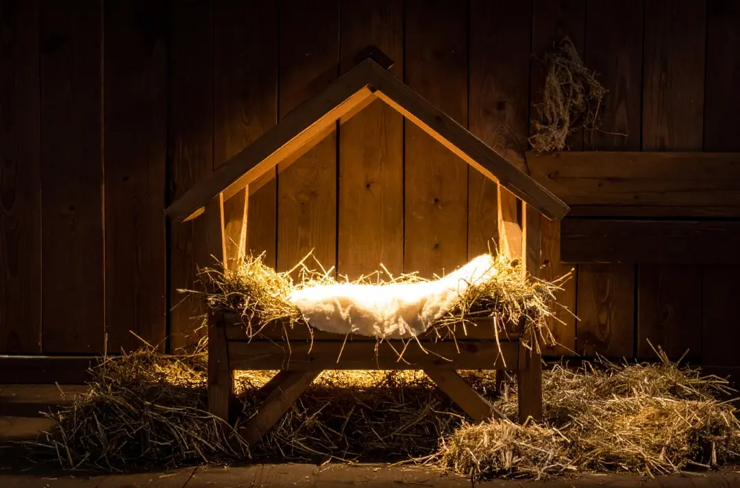 An image of the manger from the nativity story