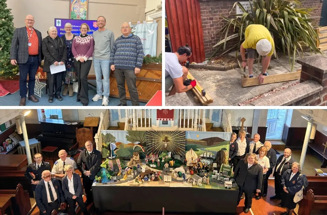 Three photos show ecumenical events.