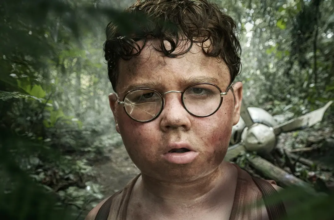 An image shows a scene from Lord of the Flies.