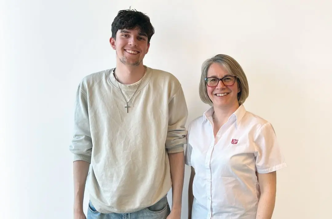 A photo of Sarah and Sam.