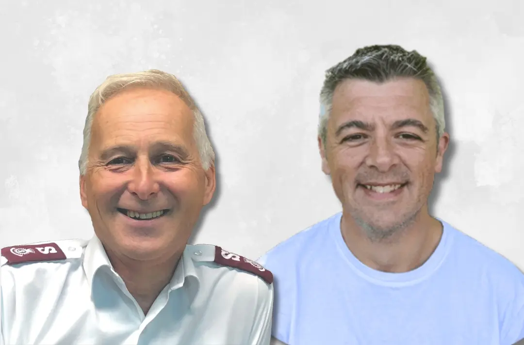 Major David Betteridge (Family Ministries) and Steve Bunting (Kids Matter)