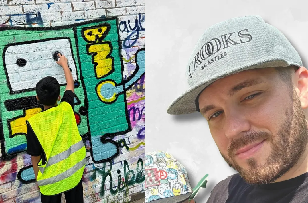 A thumbnail image of a graffiti wall and Karac Boldick