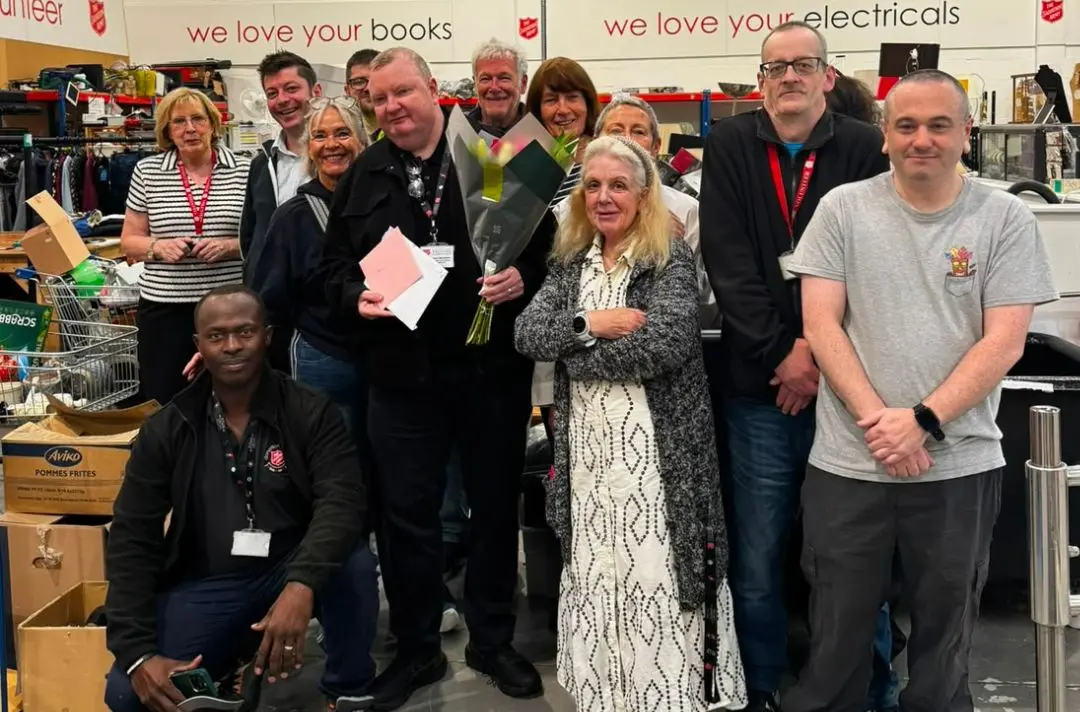 A photo of people from SATCoL's Renfrew Donation Centre.