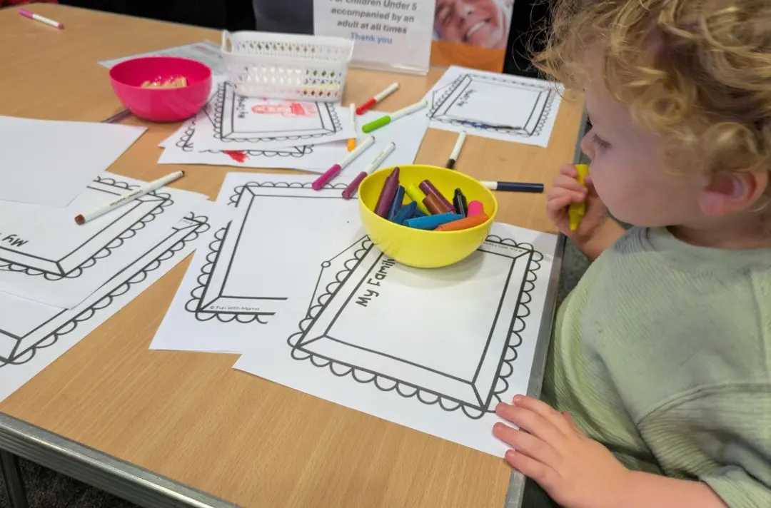 Arts and crafts at the family area