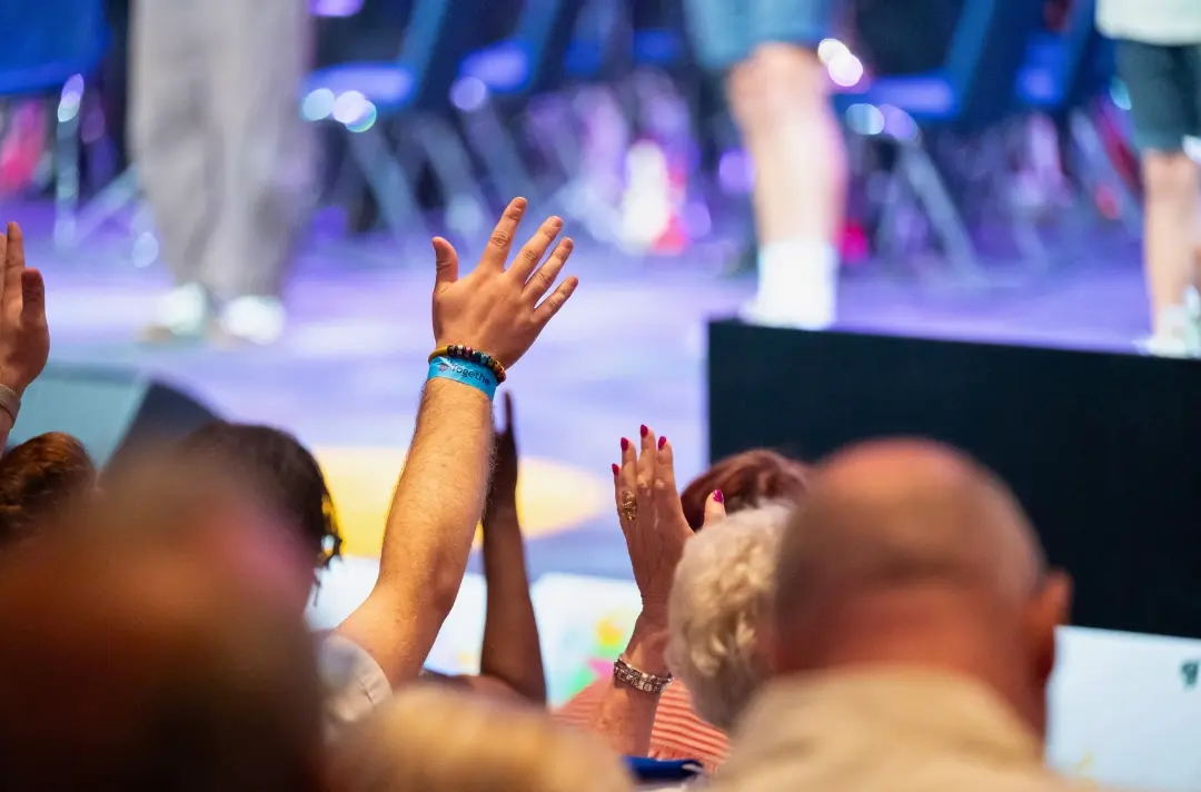 A photo shows worship at Together 26.