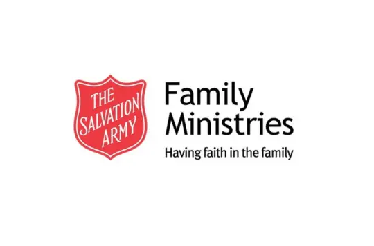 salvation army shield with family ministries