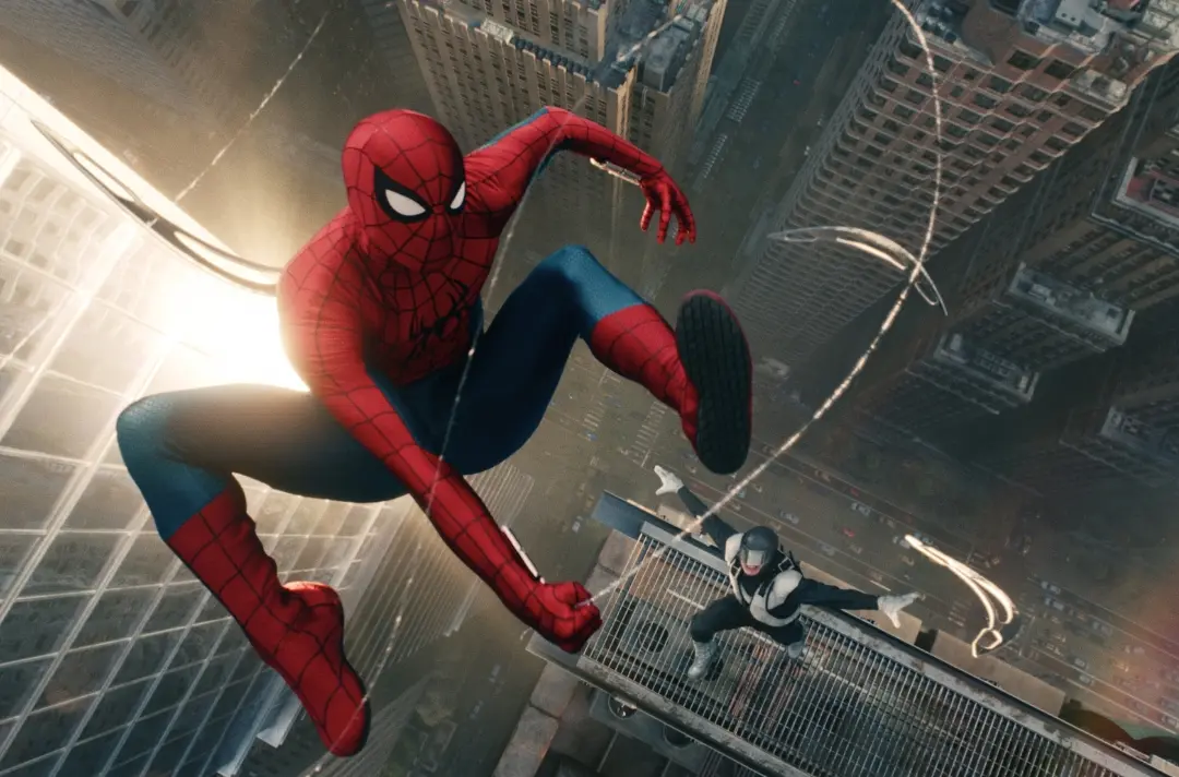 A photo shows a scene from Spider-Man: Brand New Day.
