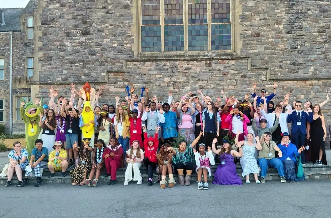A photo shows the delegates of the South West summer school.
