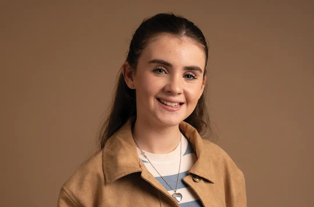 Headshot of actress Amelia Flanagan