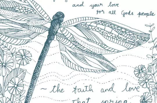 Dragonfly outline