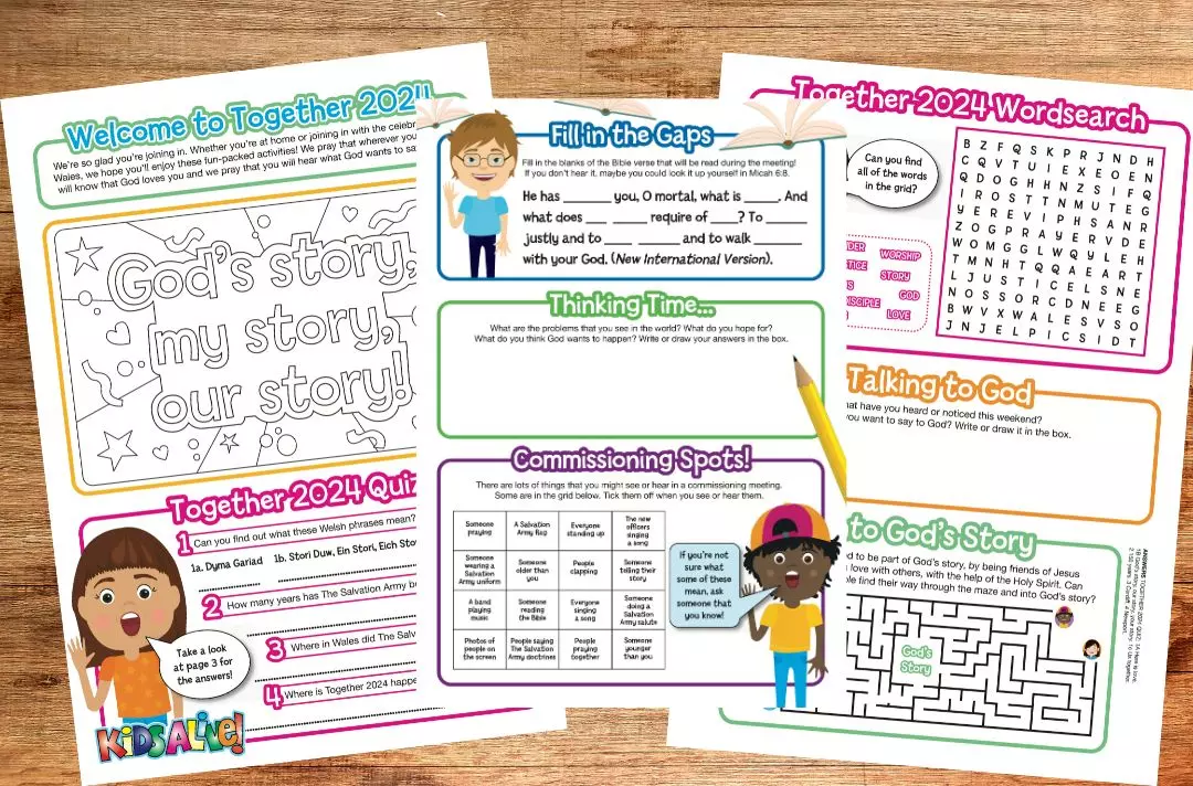 Previews of the pages from the activity pack