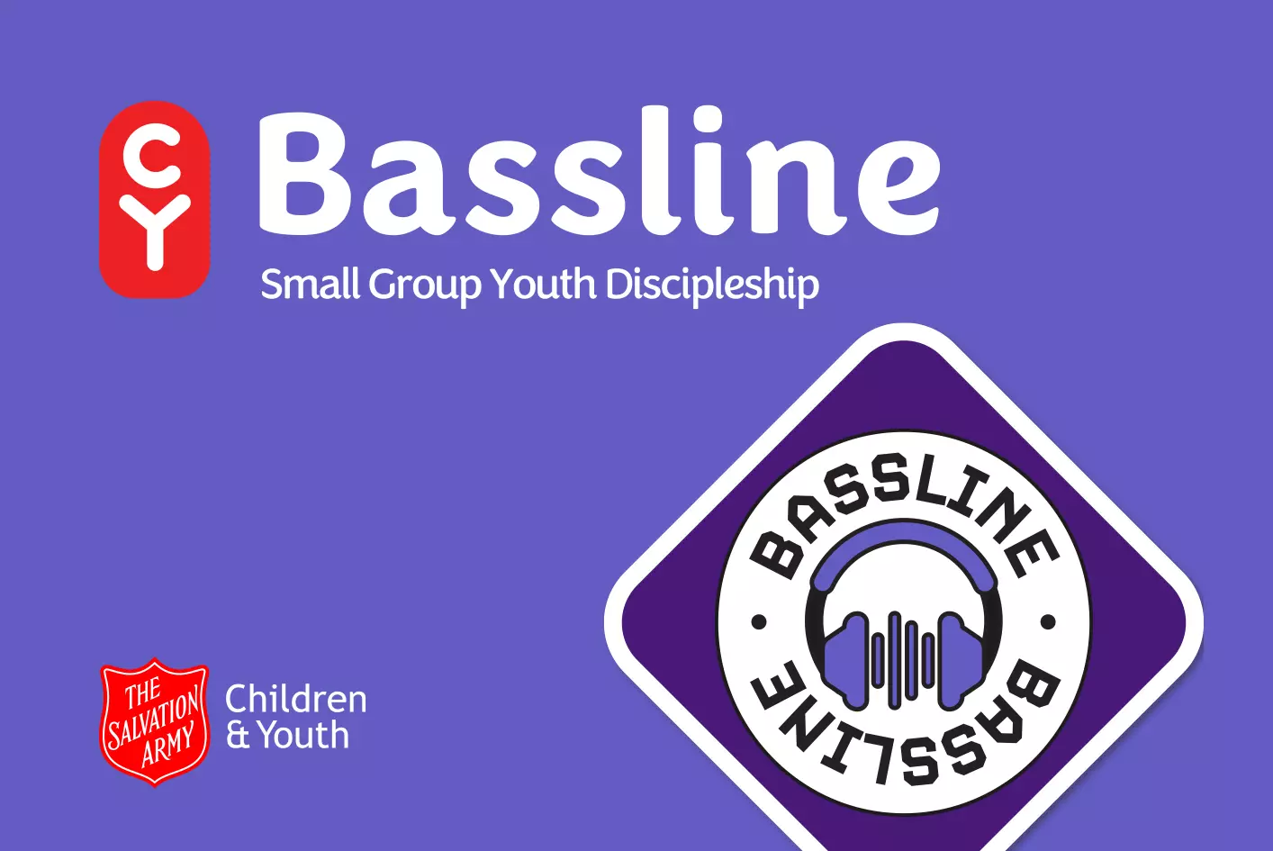 Bassline text on purple background