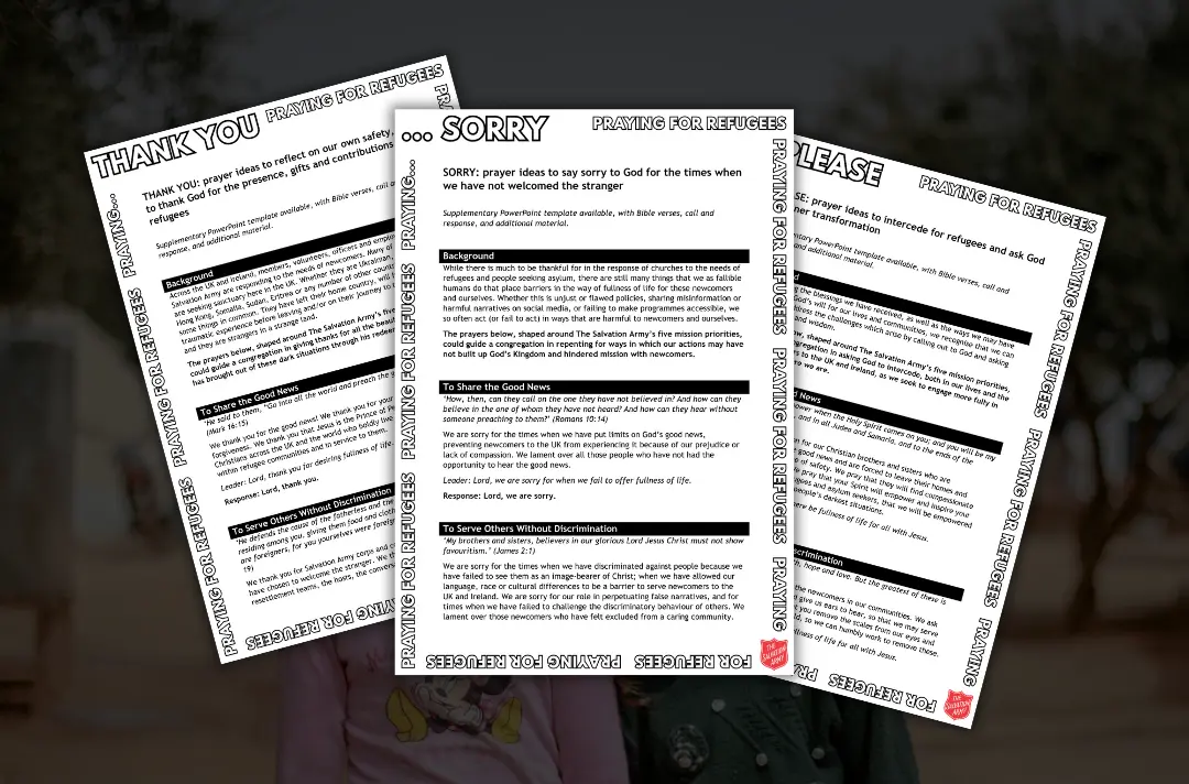 three documents layered on a dark background