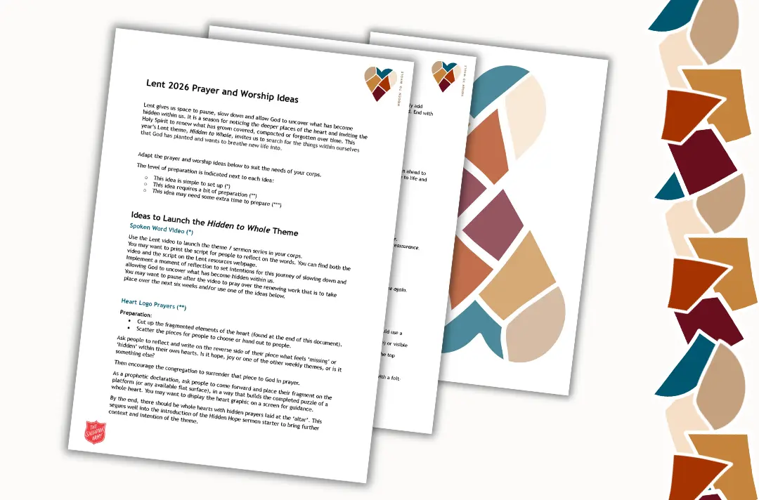 Document preview with fragmented logo graphics