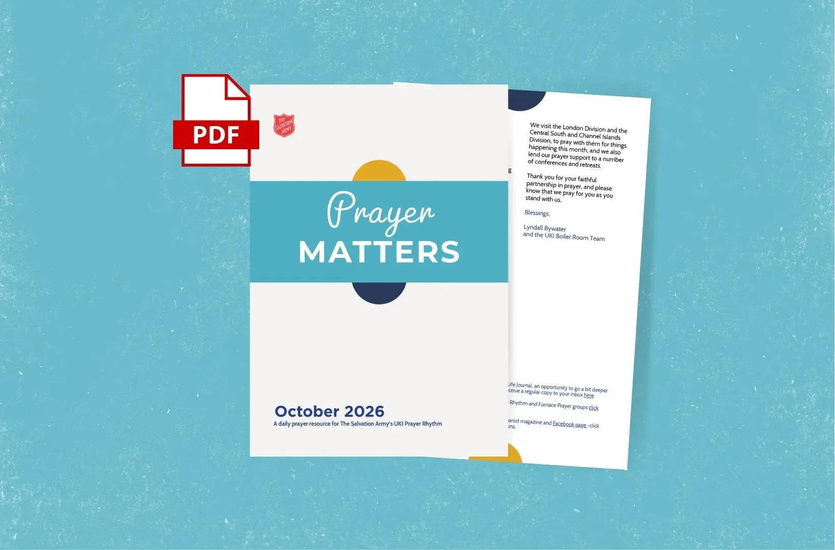 Blue background with image of PDF document in the centre