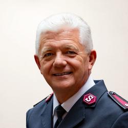 A photo of Peter Forrest in Salvation Army uniform